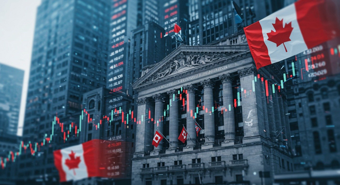 TSX Ends Slightly Lower Amid Trade Tensions and Earnings Focus